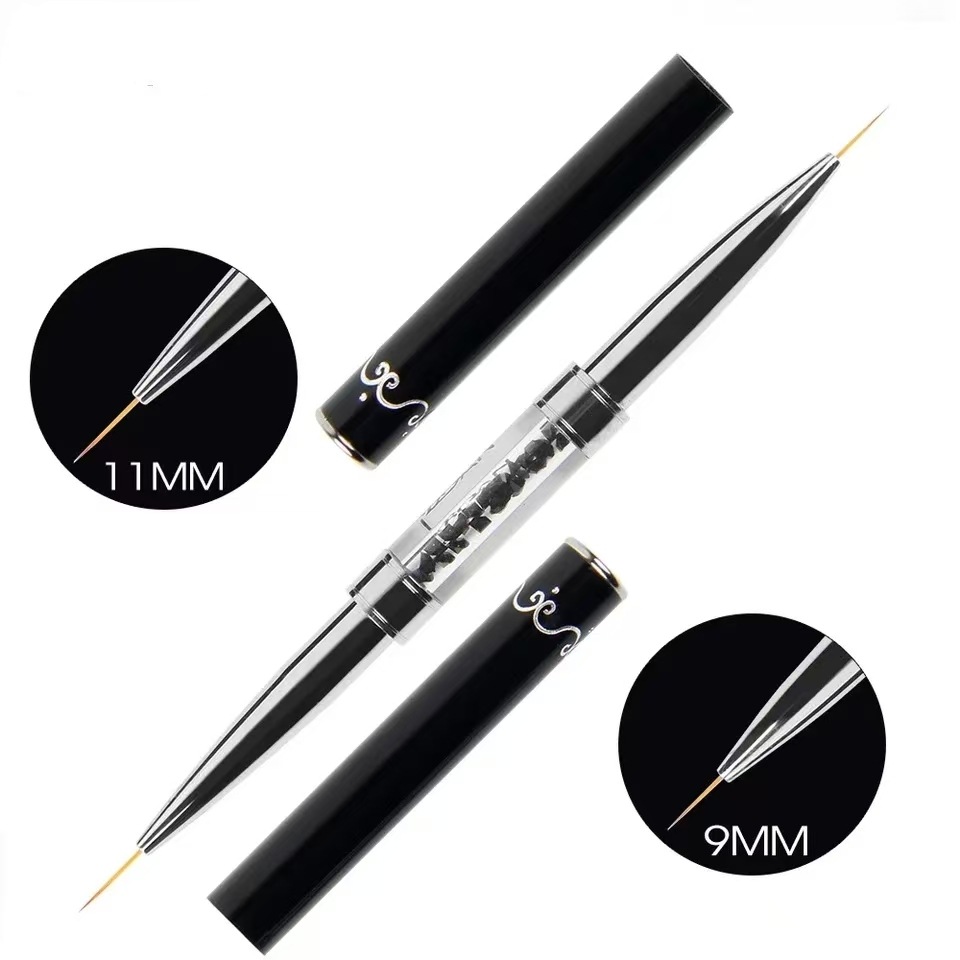 Furniture Hardware Nails - Dual-ended Black Metal Handle Nail Art