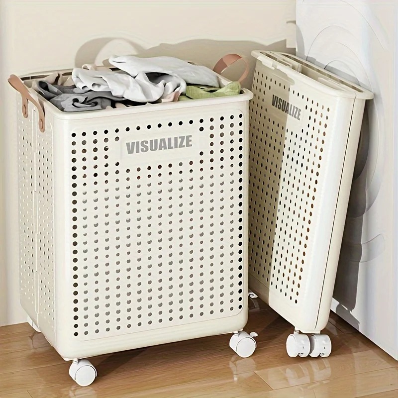 Furniture Joint Hardware - Extra Large Wheeled Folding Laundry Basket