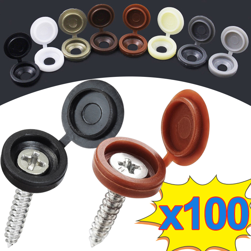 Furniture Hardware Nut - 10/500pcs Screw Decorative Cap Plastic Protective