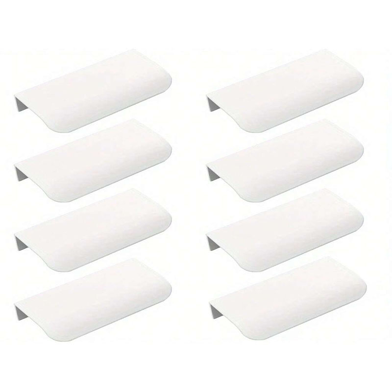 Furniture Hardware Nut - 8-Pack Finger Pulls, Metal Concealed Drawer