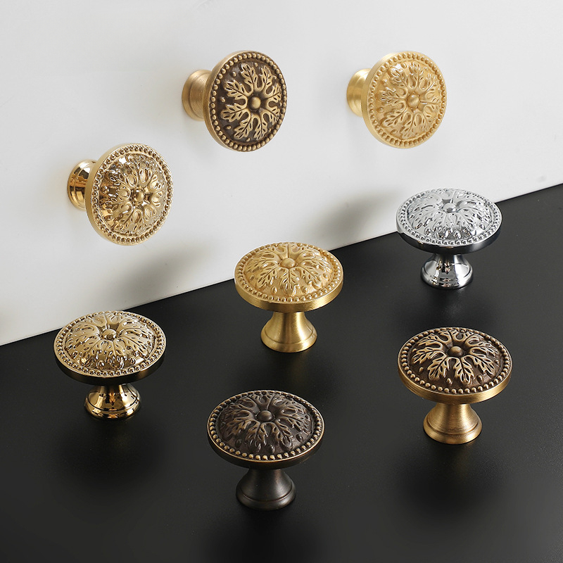1pcs Satin Brass Cabinet Door  - đánh giá và giá Furniture Hardware Nut