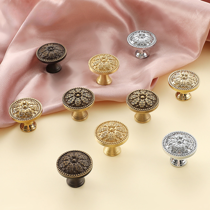1pcs Satin Brass Cabinet Door  - đánh giá và giá Furniture Hardware Nut