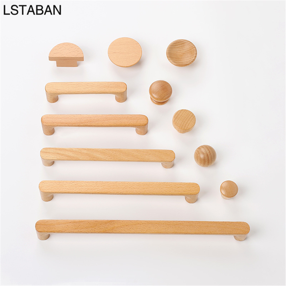 Nordic Wooden Cabinet Handles  - đánh giá và giá Furniture Hardware Nut