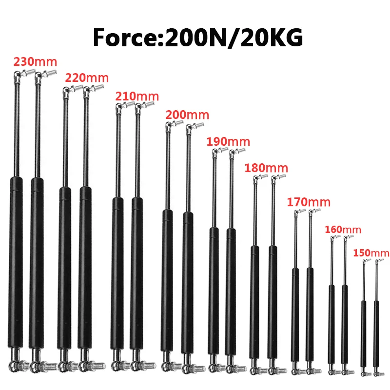 2PCS 150-230mm 200N/20KG Lift  - đánh giá và giá Furniture Hardware In China