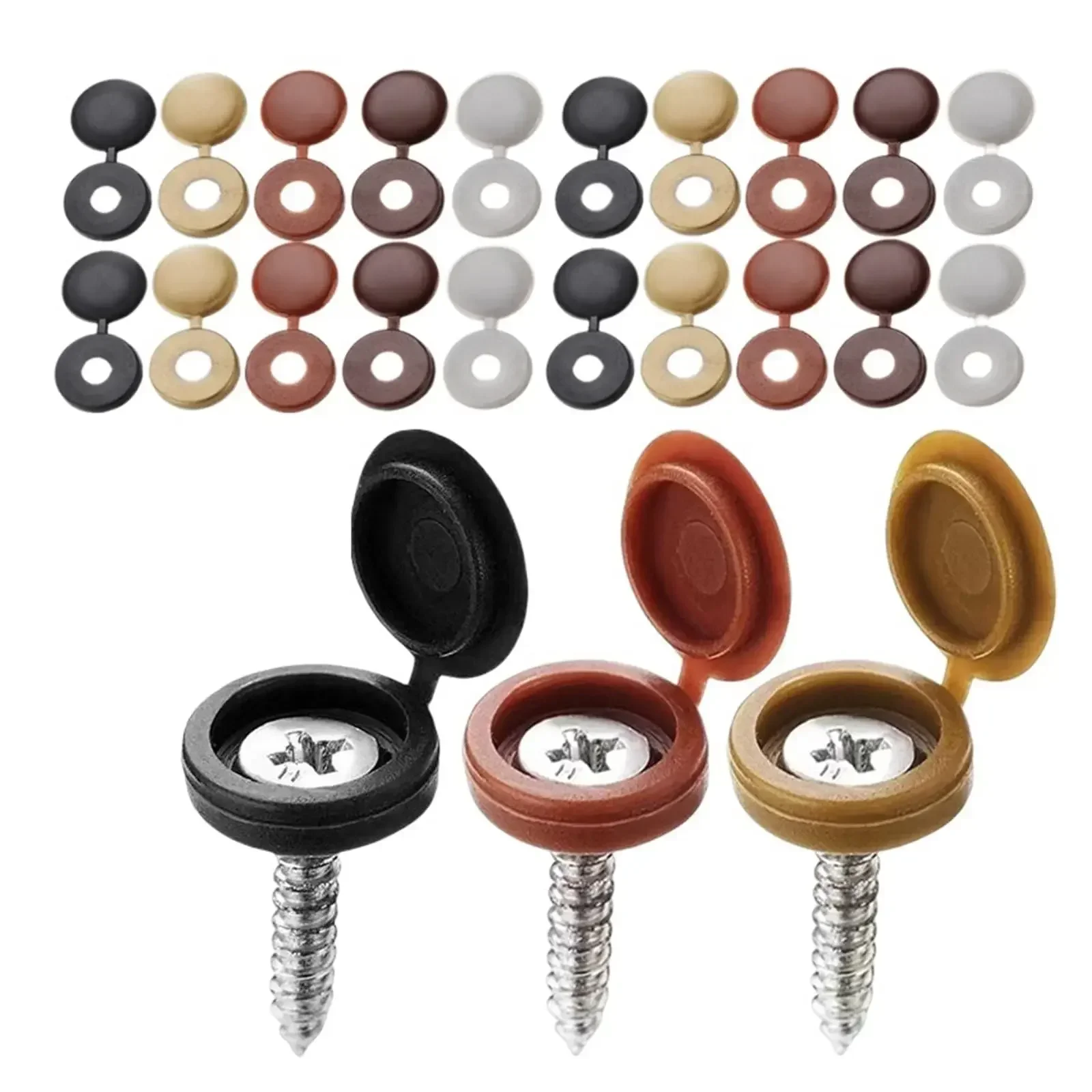 Hinged Plastic Screw Cap Cover - đánh giá và giá Furniture Hardware Nut