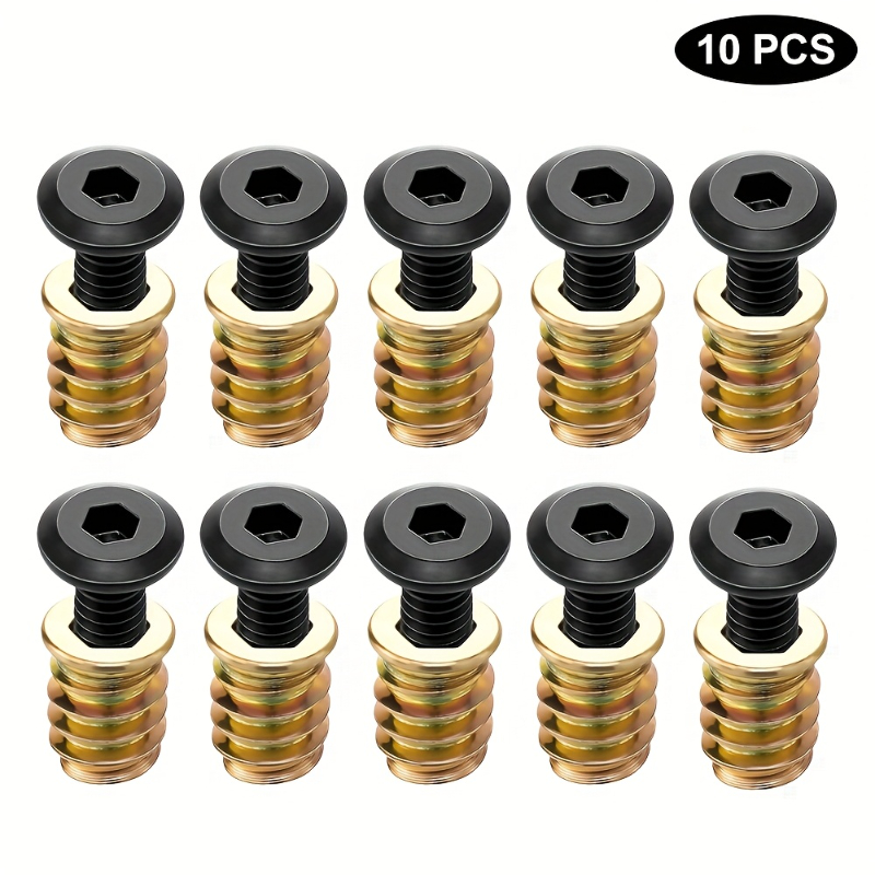 10PCS Threaded Inserts Nut Com - đánh giá và giá Furniture Hardware Nut