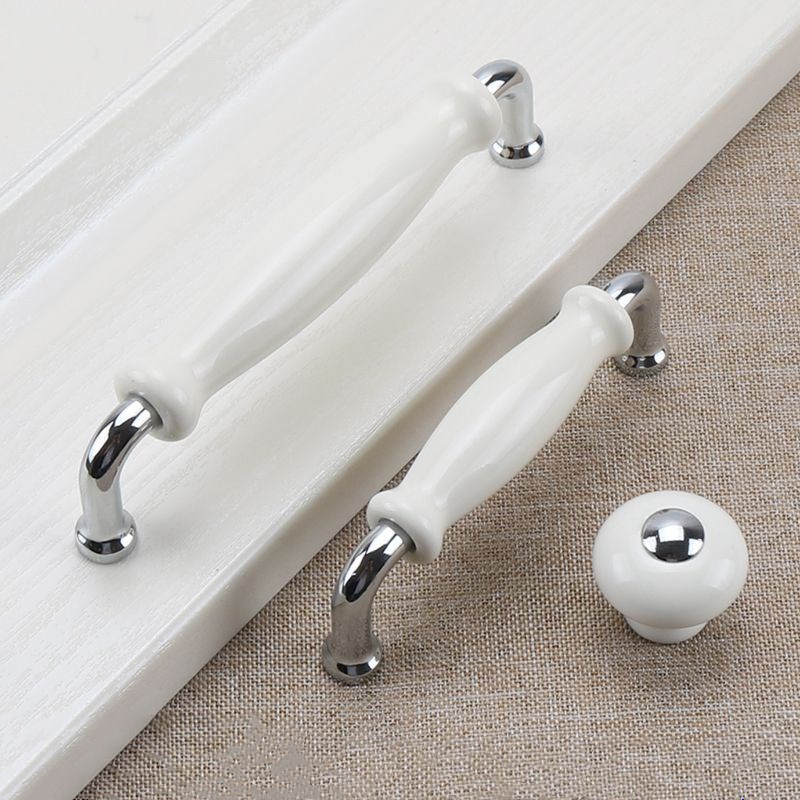 White Ceramic Door Handles Mod - đánh giá và giá Furniture Hardware Nut