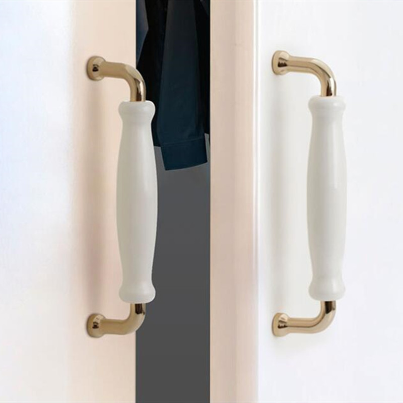 White Ceramic Door Handles Mod - đánh giá và giá Furniture Hardware Nut