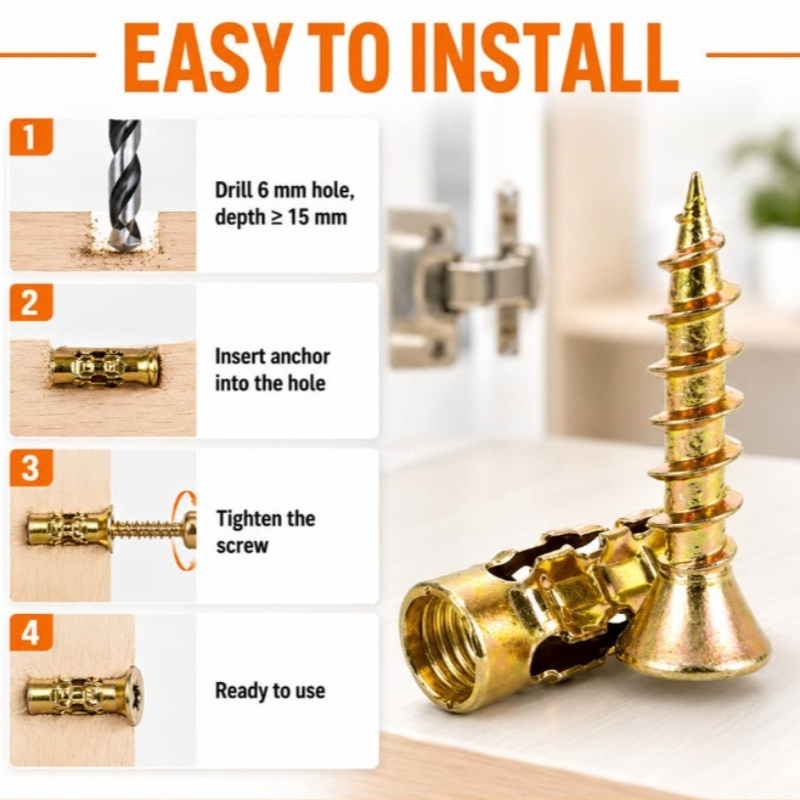 Short Expansion Screw Set Cabi - đánh giá và giá Furniture Hardware In China